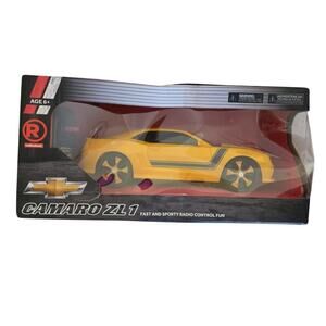 Radio Shack Yellow Chevrolet Camaro ZL1 Remote Control RC Car~ 1:18 Scale